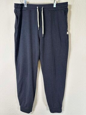 Vuori Navy Drawstring Joggers with Contrast Tie